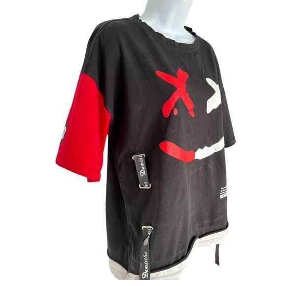 DUDHUH Men’s T-Shirts Techwear Japanese Streetwear Hip Hop Short Sleeve for Men - Picture 3 of 8